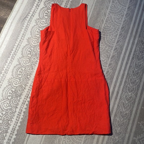 Emerson Fry Cut Out Mod Dress in Warm Red - Picture 13 of 16